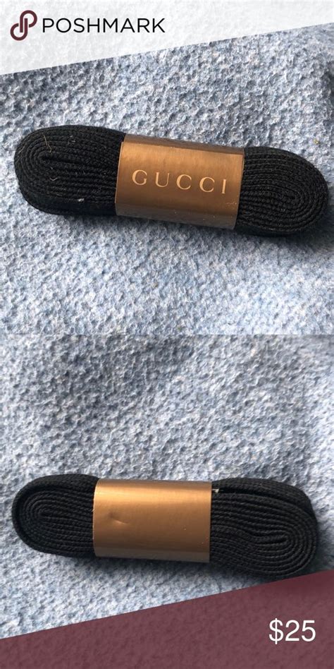 gucci shoe laces black price|gucci shoelaces.